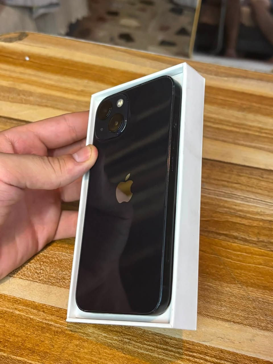 السلام عليكم iPhone 13 العادي شرق اوسط وتر بروف
الذاكرة : 128
البطارية🔋 : 83
السعر 440وبي مجال 
***********
