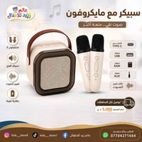 سبيكر كاريوكي • مايكين لاسلكيين • إضاءة ملونة
