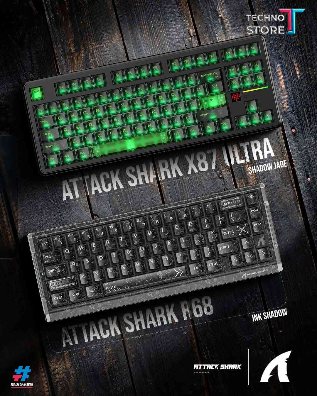 كيبوردات Attack Shark • استجابة عالية • توصيل بغداد