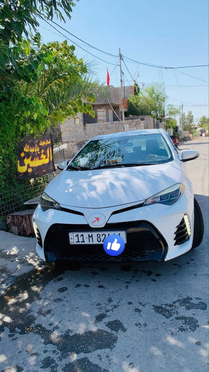 سلام عليكم لبيع كورلا 2017 اس اي رقم بغداد
 دولي سيارة بدون صبغ بدون ارباك بدون تبديل 
حادثها امريكا دعاميه اماميه ولبنيد معير تعيار 
سيارة ماشيه 123 ميل حقيقي محرك كير بل 
شرط كفاله عامة.  سيارة حلوة ومال جناي وبل 
عافيه ع ياخذها. مواصفات اس اي ومعروفه.. 
مواصفاتها تحكم استيرن اشاير بل مري كشنات 
جلد رادار حجر بيئة ابلادي..  تحديد مسار مثبت
سرعة تخم تاير جديد زوج شادة جديد وزوج نظيفات
باتري جديد..  دهن الكير قبل شهر ادامه كامله.. 
بيهة بارد بل جهة ليمنه حك شبر بل جملغ... 
مكانها ديالى.. الاتصال ***********
‏‪***********‬‏..
