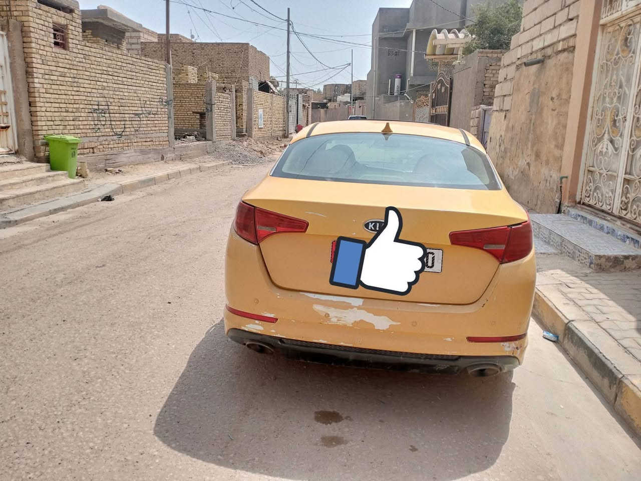 اوبتيما وارد امريكي
ضرر فقط بالجنطة،موديل2012، رقم قادسية انكليزي،سنوية لغاية2028

نواقص حدادية.

تبريد شغال.

التواصل على رقم صاحب السيارة ***********

مكان السيارة الديوانية قضاء الشامية.
