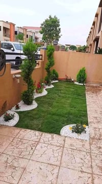 ديكورات حدائق • فرش ثيل • زراعة نباتات