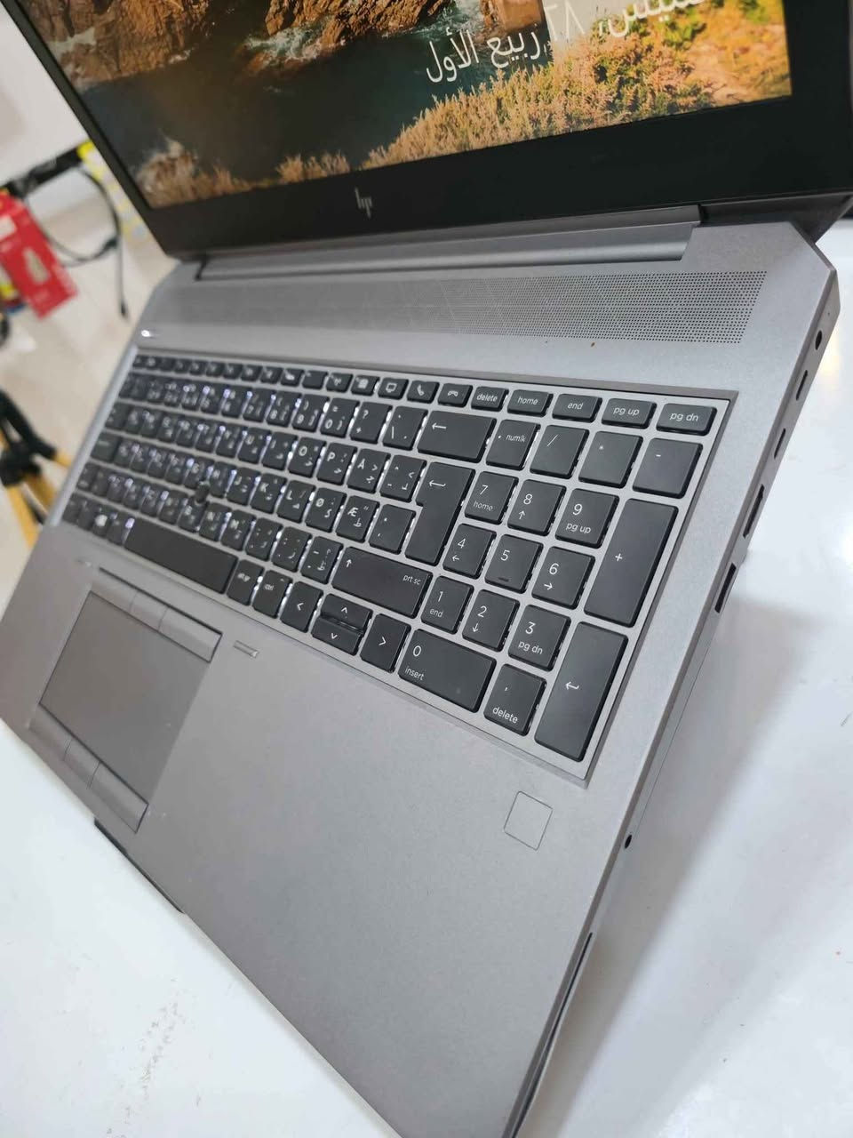 HP ZBook 15 G5 – Mobile     Workstation
المعالج: Intel Core i7-8850H – الجيل الثامن
‏ 12 خيط معالجة – أداء قوي للبرامج الثقيلة وتعدد المهام
‏ كرت الشاشة خارجي: NVIDIA Quadro p2000 – 4GB GDDR5
 كرت شاشة داخلي :intel مدمج_16GB 
‏ الرام: 32GB RAm
‏ التخزين: 256 SSD
 التخزين:1 تيرة hdd
‏ الشاشة: 15.6 إنج FHD 
‏ البطارية: 90 واط
 كيبورد ضوئي عربي انكليزي
‏ مناسب جداً لـ:  AutoCAD وSolidWorks
‏ الهندسة والتصميم ثلاثي الأبعاد
‏ Photoshop وPremiere
‏ برامج المونتاج والجرافيك
‏ الأعمال المكتبية والدراسة
‏ والالعاب 
‏ ZBook = فئة Workstation احترافية مصممة للأعمال الهندسية والتصميمية والأداء المستقر.
السعر 450
***********

‏ . الفلوجة, الأنبار
