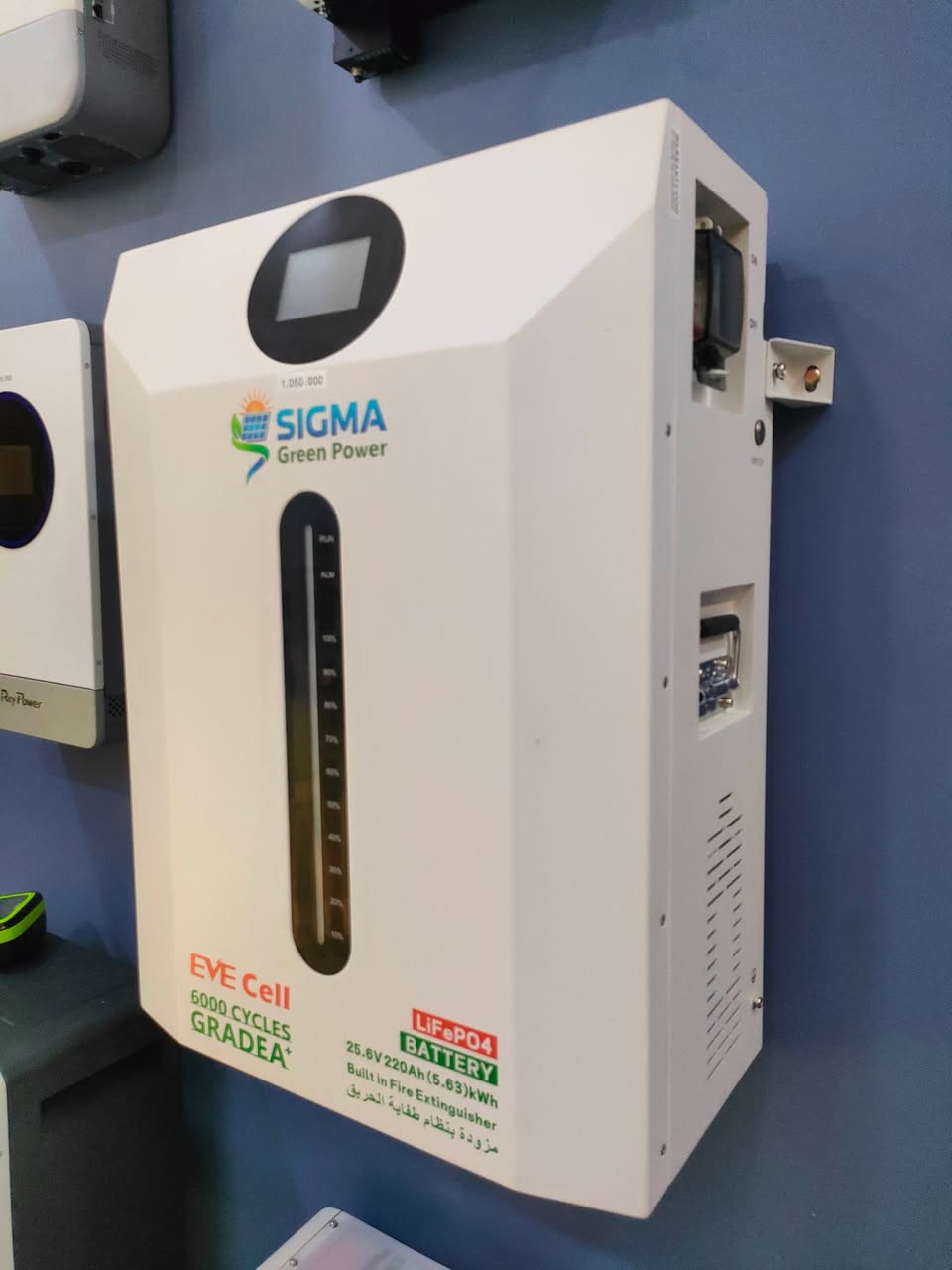 متوفر لدى مكتبنا بطاريات 5kwh نظام 24 فولت 
خلايا Eve ضمان خمس سنوات صيانة 
سعر البطارية 1,050,000
متوفر توصيل لجميع المحافظات 
***********
***********
