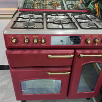 طباخ جديد لمس يشتغل عل كهرباء ستعمال شهر ٥ عيون فرنين شغال عل فحص شغال...