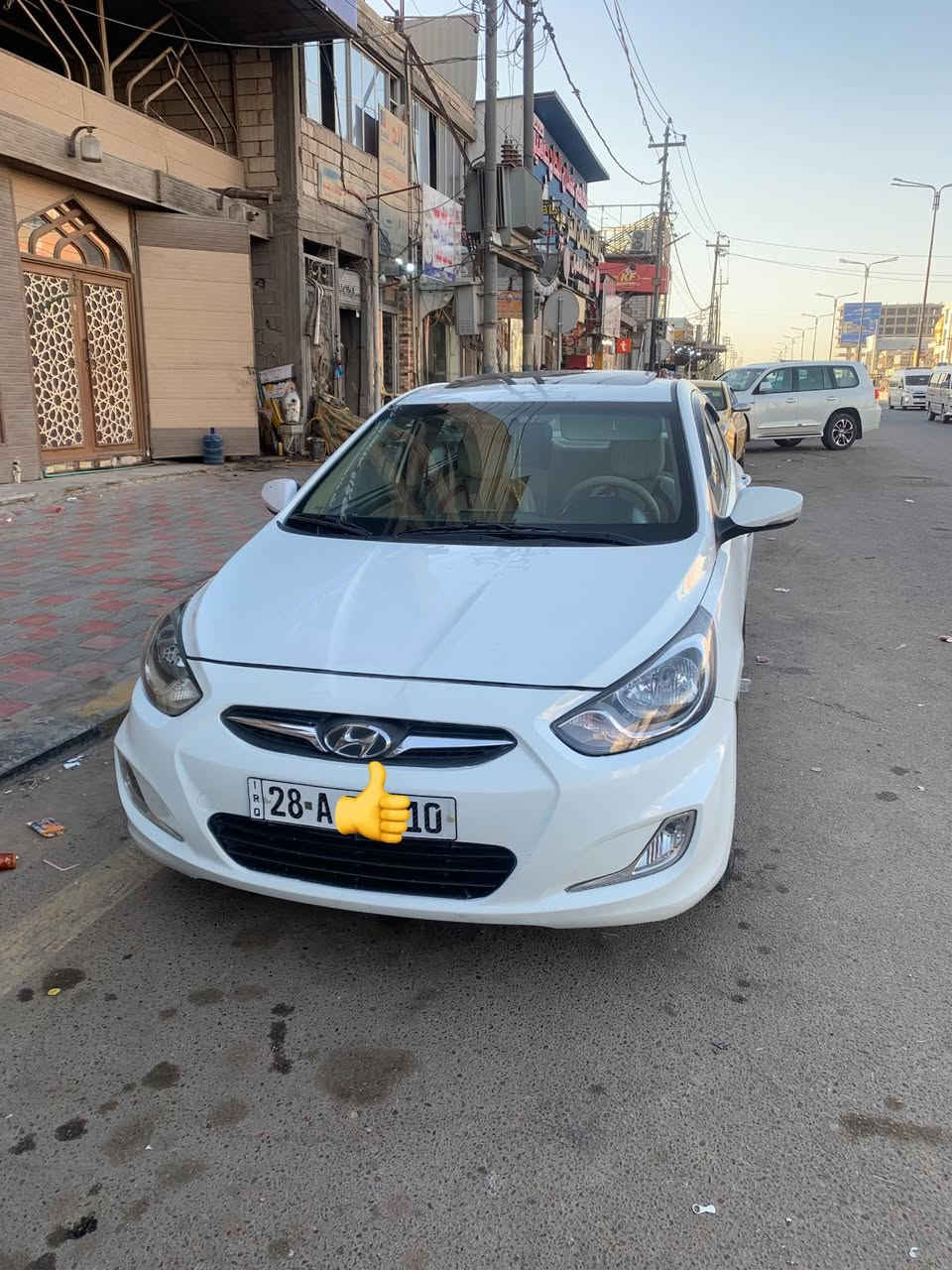 اكسنت خليجي 2015
رقم نكليزي بسمي
محرك 1600، كير كفالة
فتحة سقف
شاشة ، كامرة 
اشاير بالمري 
مري شفط 
تحكمات ستيرن 
هزة وسنوية جديد
تبريد ، تدفئة 
السيارة نظيفة وحلوة 
تبديل بنيد فقط بدون دواخل
السعر95 وبيه مجال 
للاستفسار ***********
مكاني نجف
