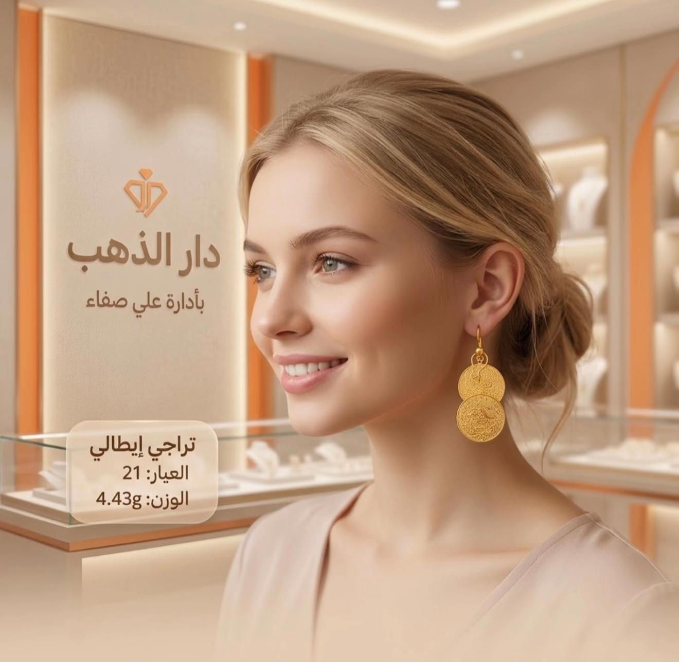 ذهب عيار ٢١ • تراجي إيطالي • بلدروز