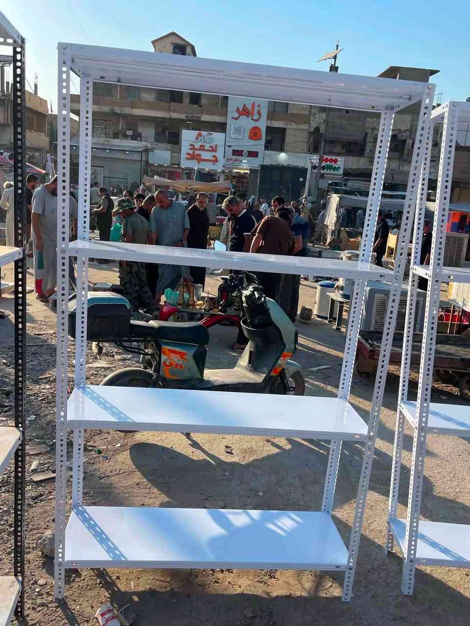 سلاام عليكم متوفر رفوف دكسن قوي جديد اسعار مناسبة عنوان مدينة صدر قطاع 24سوق مريدي انتصل تدلل***********
