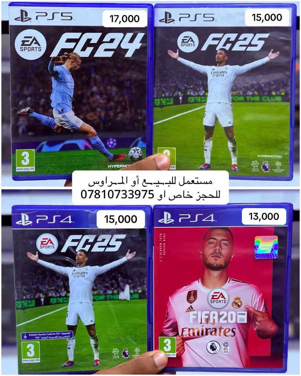 (مستعمل وليس جديد💜 )
(متوفر بيـ.ـع و مراوس)
واتساب ***********
واتساب ***********
توصيل : 
البصرة ٣ الاف 
محافظات ٥ الاف

نص مكتوب في الصور:
- 15,000 20,000 مستعمل للبيع أو المداوس للحجز خاص او *********** 19,000 18,000
- 17,000 15,000 مستعمل للبيع أو المراوس للحجز خاص او *********** 15,000 13,000
- 15,000 15,000 مستعمل للبيع أو المبراوس للحجز خاص او *********** 14,000 18,000
- 17,000
- مستعمل للبيع أو المبراوس
- للحجز خاص او ***********
- 15,000
- 14,000 15,000 مستعمل للبيع أو المراس للسجز خاص او *********** 15,000 14,000
- 12,000 17,000 مستعمل للبيع أو المبراوس للحجز خاص او *********** 15,000 17,000
- 10,000 13,000 مستعمل للبيع أو المداوس للحجز خاص او *********** 14,000 15,000
- مستعمل للبيع أو المراس
- 12,000