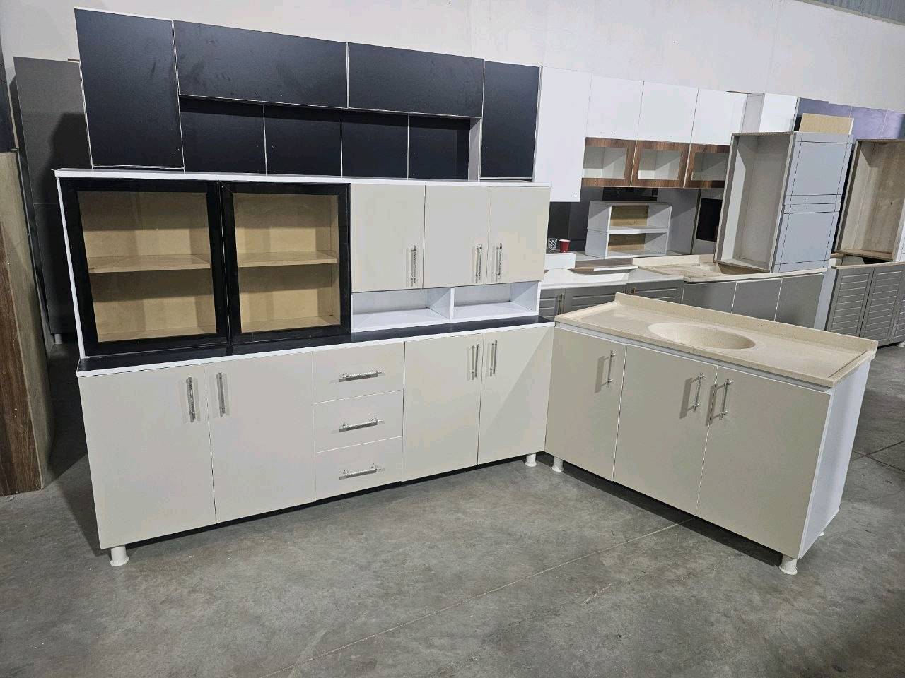 كاونتر خشب MDF • ٢م • سنك ١٢٠سم