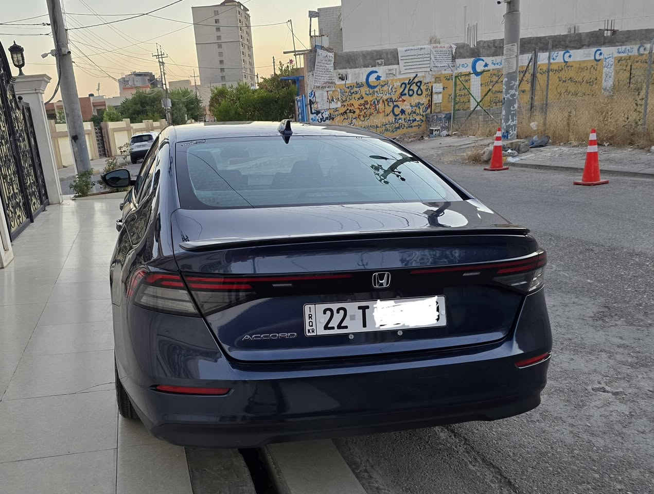 هوندا اكورد EX موديل 2023
السيارة ماشيه 22 الف مايل فقط ومرقمه اربيل.

• مكينة 15T بنزين 

•فتحه سلايد 
• رادار امامي
• تصحيح مسار
• مثبت سرعة
• دخول ذكي 
• هندبريك كهرباء
• عداد ديجيتال
• نظام اوتو لايت Auto

السياره وارد امريكي حادثها خفيف جدا الجملغ الخلفي مصبوغ فقط وشبر بيها تكحيل من الباب الخلفي وهذا رقم الشاصي : 

 
1HGCY1F34PA038267

السعر 160 ورقة او بيها مجال بسيط.

مكان السيارة محافظة اربيل ورقم اربيل للتواصل :

***********
