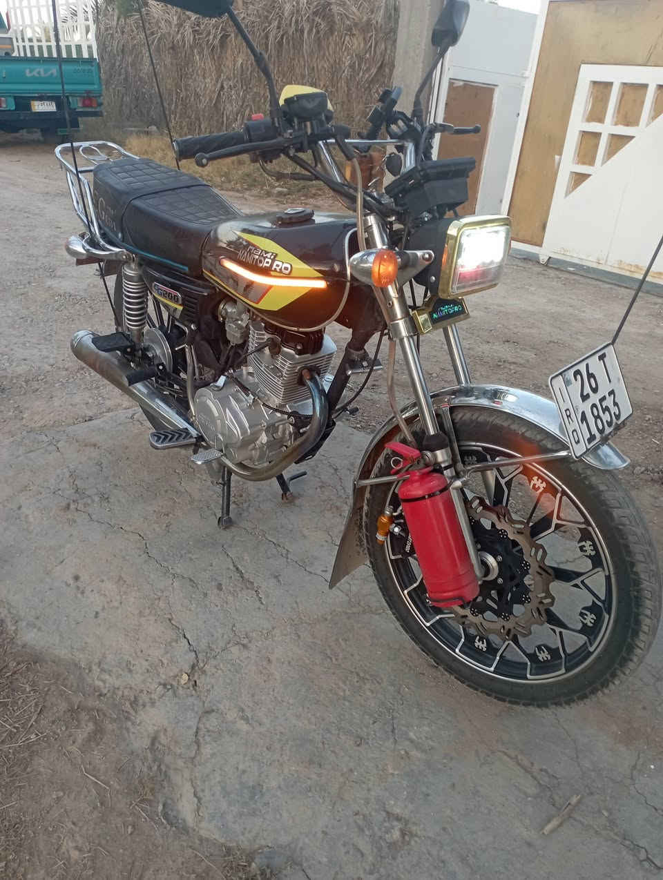 🛵 دراجة مرقّمة وأوراقها كاملة
✨  نامة ابرو موديل2025
✨ نظافة وترتيب
✨ جاهزة للاستخدام وما تحتاج شي
💰 السعر: 1,600,000 دينار فقط
📍 المكان: ابو غريب 
📞 للاستفسار والتواصل: ***********
