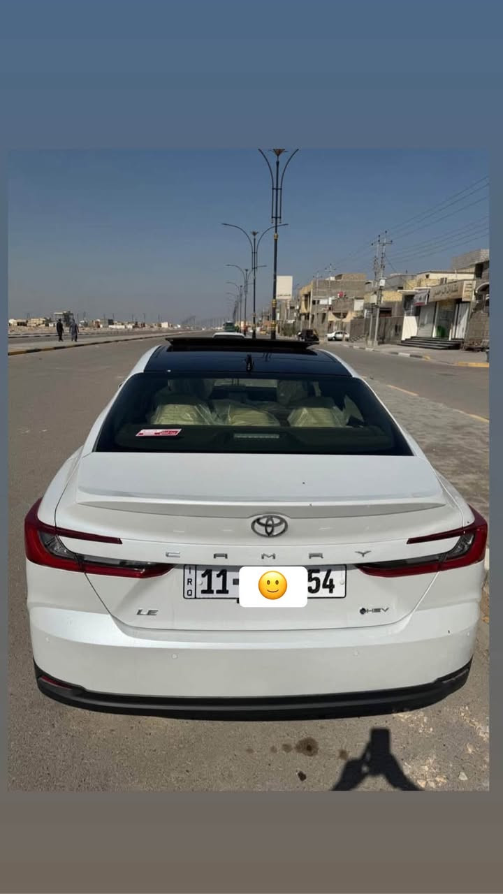 سياره كامري 2025 وكاله عبد الطيف كفاله من شخط فول مواصفات  بنوراما برده خلفيه لد داخلي ويلكب 18 كروم فول سياره هايبرد مكينه 2500 اقصاد راعيها بعداد و رقم بغداد
ماشيه 50
الاتصال ***********
