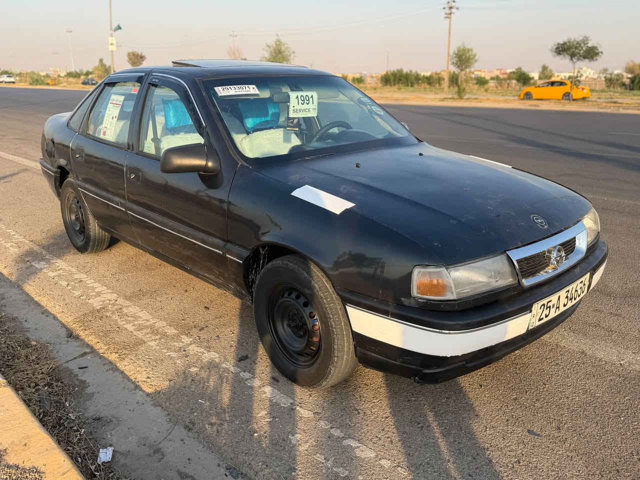 سياره اوبل فكترا موديل 91حجم 20سياره نظيفه مابي اي شيً شرط بدون ضربه  بس صبغ عام جماليه فقط سنويه مشروع وطني رقم جديد بيه دفتر بانزين  كهربائية كلها شغال تخم صدر جديد اطارات جديد  سقف سلايت سعر 30وبي مجال بسيط عنوان كركوك رقم هاتف***********

