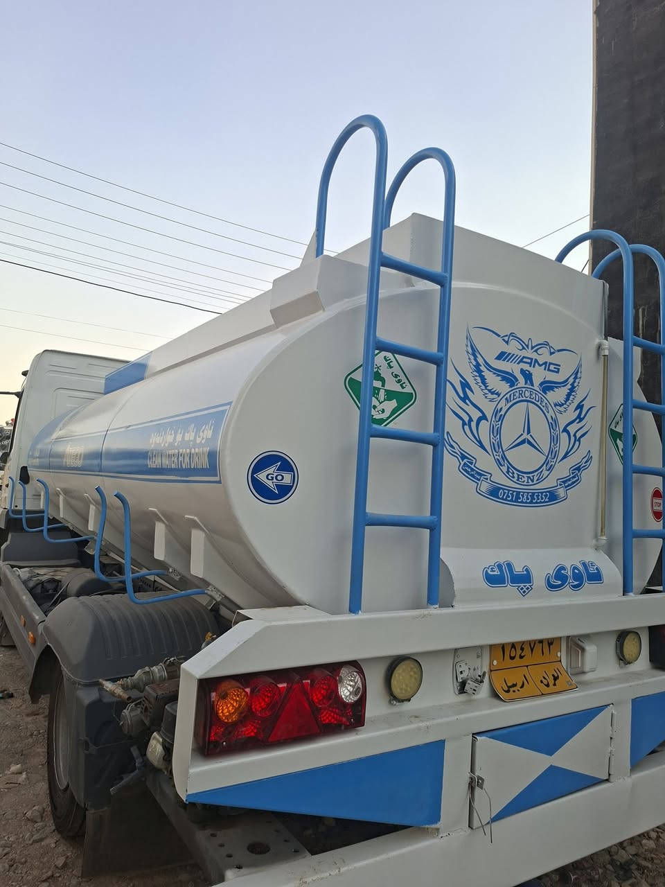 تەنکەری ئاو 8000Lبۆ فرۆشتن.                     ***********.***********  واتسئاپ.

