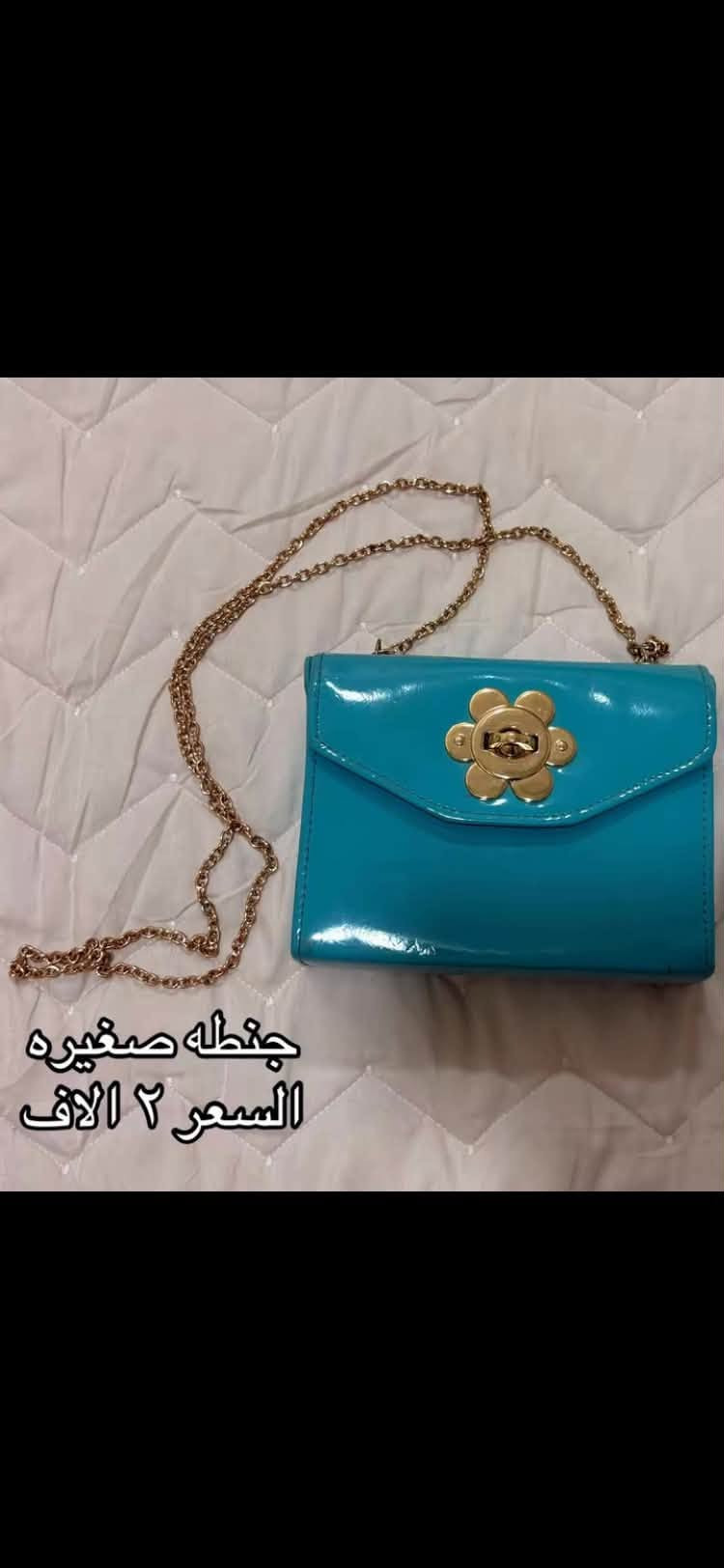 جنط للبيع اسعار مناسبه يوجد توصيل

نص مكتوب في الصور:
- جنطه صغيره
- السعر ٢ الاف
- جنطه سعرها ٣ الاف