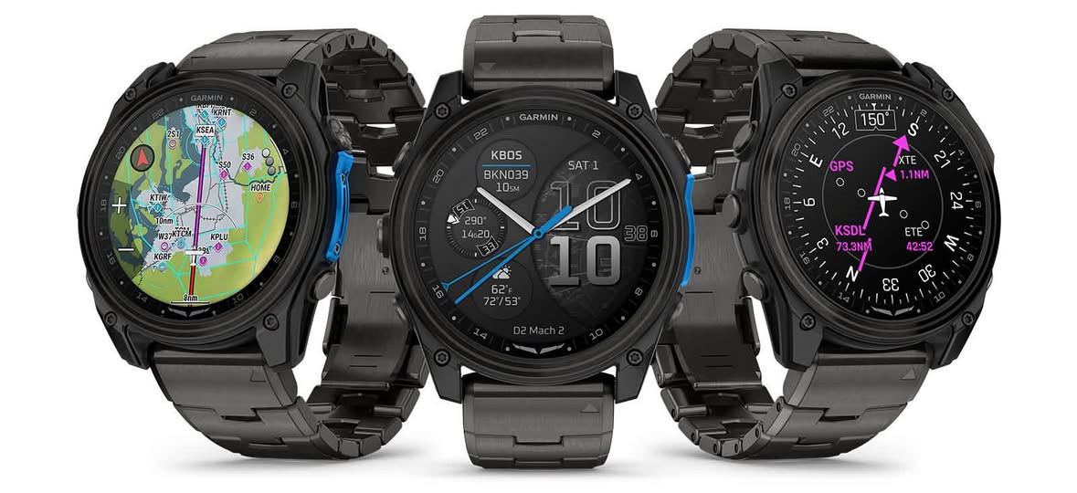 ✈️ Garmin D2™ Mach 2 Aviator Smartwatch ✈️
ساعة الطيارين الفاخرة من گارمن.. تصميم كلاسيكي بلمسة عصرية لعشاق الطيران والمغامرة

📏 متوفر بحجمين:

🔸 47mm – تيتانيوم مع سير جلد أوكسفورد براون + QuickFit
💰 2,600,000 د.ع

🔸 51mm – بيزل تيتانيوم DLC كاربون گراي مع سوار تيتانيوم مزود بفتحات تهوية QuickFit
💰 2,775,000 د.ع

📋 المواصفات المشتركة:
🔹 شاشة لمس AMOLED فاخرة بعدسة سفاير مقاومة للخدش
🔹 مقاومة للماء حتى 10 ATM
🔹 بطارية تدوم حتى 14 يوم بوضع الساعة الذكية
🔹 خرائط طيران متقدمة (مجالات جوية، مدارج، مطارات)
🔹 كشاف LED مدمج مع وضع الإضاءة الحمراء
🔹 مكالمات صوتية من المعصم + إشعارات ذكية
🔹 متابعة صحية شاملة (نبض، تنفس، توتر، نوم)

📞 للطلب والاستفسار:
***********

📍 التوصيل لجميع محافظات العراق 🇮🇶

#گارمن_العراق #D2Mach2 #ساعات_طيارين #ساعات_ذكية #بغداد #العراق #ماركات_عالمية #سمارت_واتش #تسوق_اونلاين
