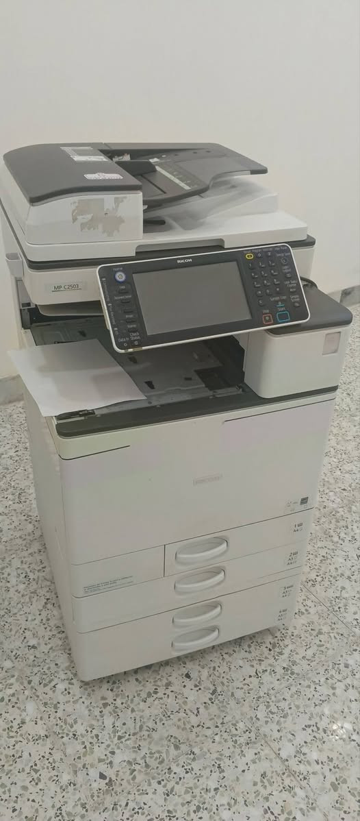 🖨️ للبيع طابعة RICOH MP C2503 الأصلية
✅ طباعة ملونة وأسود وأبيض
✅ سرعة الطباعة: 25 صفحة بالدقيقة
✅ تدعم الطباعة والنسخ والمسح الضوئي (Scan)
✅ تدعم الطباعة حتى مقاس A3
✅ طباعة أوتوماتيكية على الوجهين (Duplex)
✅ دقة طباعة تصل إلى 1200 × 1200 dpi
✅ شاشة لمس ملونة سهلة الاستخدام
✅ تدعم الطباعة عبر الشبكة (LAN) و USB
✅ تطبع ورق حتى سماكة 300 غرام
✅ مناسبة للمكاتب، المطابع، وشركات الدعاية والإعلان
✅ جودة ألوان عالية واستهلاك اقتصادي للحبر
📍 العنوان: بغداد – التاجي
📞 للاستفسار: ***********
سعر مناسب... والطابعة جاهزة للعمل والتجربة متوفرة

