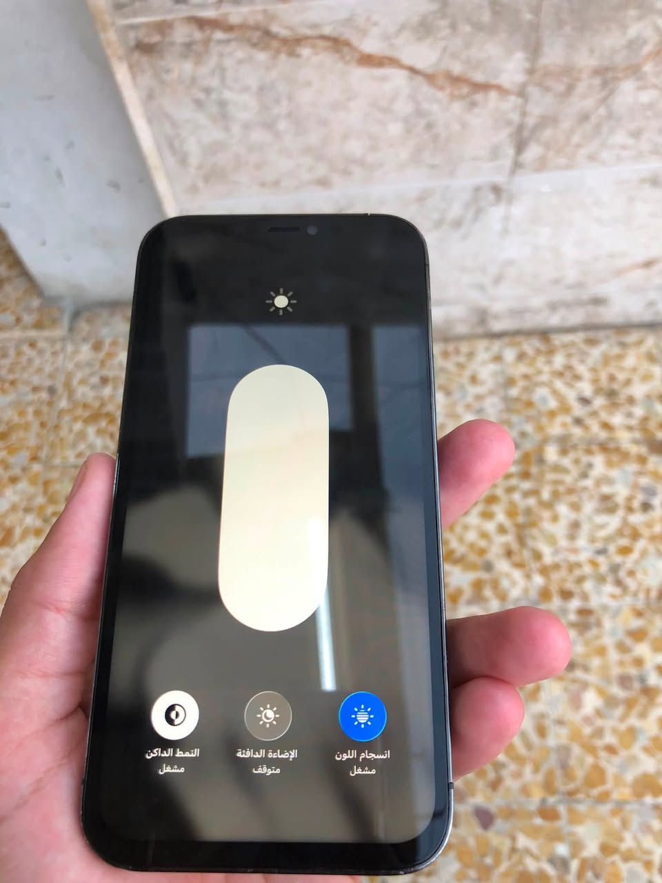 12 برو فقط
بطاريه 75
ذاكره 128
 شبكه مال خط مابي 
مبدل شاشه اصليه نوعيهGx
ومبدل ضهر فقط
وبي فطر صغير حوالي الكاميرات وما ماثر نهائي عل كاميرات

و باقي موضح بل صور

للبيع السعر150
للتواصل واتساب فقط ***********
مكاني موصل جانب الايمن
