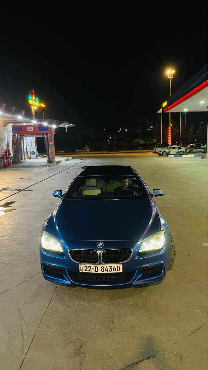 Bmw 2016 640i
شركة عروش
سيارة لون مات بيلادي 
بيها ٢ قطعه صبخ بدون دواخل و بدون ارباك 
سيارة فول فول واحد علي واحد
بانوراما 
شاشة جبير 
بصمه 
تحكم ماوس
ابواب شفط
ضمان دولي 
بيها بابين صبخ بدون دواخل 
لون ازرق بيلادي مات مو لزكة 
رقم سنوي جديد 
داخل كريمي و اسود
سيارة مكاني بدهوك 
سعر١٨٩ورقه و بيها ١٠ورقه غرامات بعد معاملا اني انطي يعني ١٧٩ ورقه 
مكاني دهوك 
*********** واتس اب كورك دهوك, العراق
