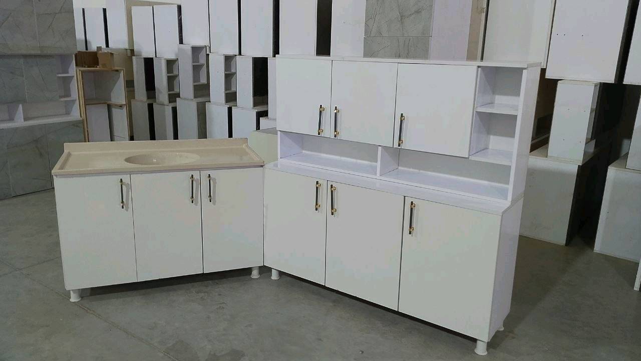 كاونتر MDF • متر ونص • سنك ١٫٢٠م