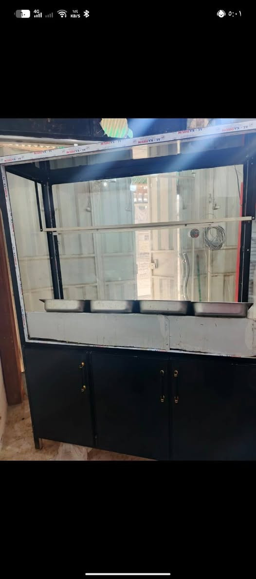 شواية گص شيشين ٣٠٠
كرل برگر كامل مع الادوات ١٥٠
غناني غاز العدد ٣ سعر الوحدة٥٠
براد جديد ٢٥٠
جام خانه فلافل ٢٥٠
مثرامة ١٥٠
ميز تگلاة فلافل مع الطاوة ٥٠
سجين مع المستحد اصليات ٤٠
استاند مال شيش كص ٢٠
المكان كربلاء لتواصل واتساب.  ***********
