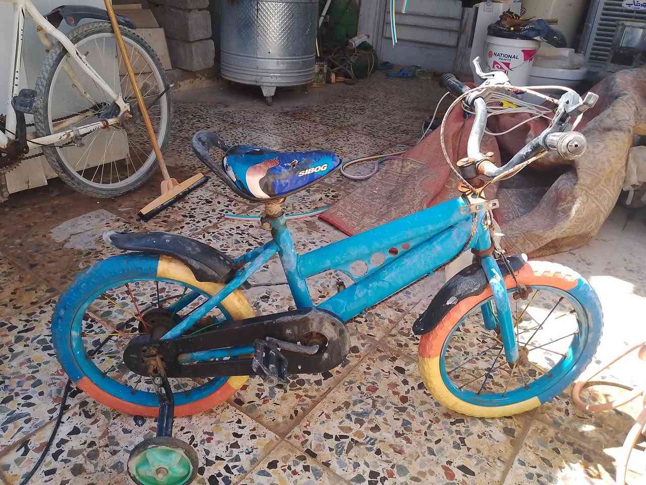 عندي بايسكل للبيع ربل حجم 16 للحجز والاستفسار الاتصال على رقم *********** تيرات كبس عنوان سلاميات شارع 15 سعر 25000
