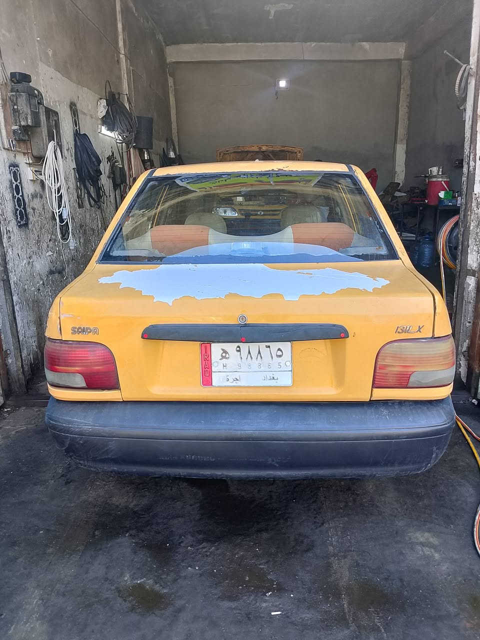 للبيع موديل 17 مكينه وكير برايدجدد تبريد شغال تخم تاير حداديه جديده دواخل جديده السياره جاهز عليه هيئه وغرامات 600 السعر 18 وبيه مجال المكان كربلاء الاتصال على رقم ***********
