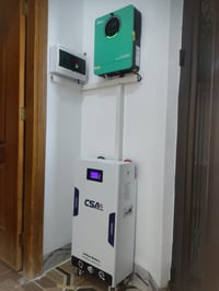 منظومة شمسية • ألواح لونجي ٦٤٥ واط • بطارية 14.3kWh