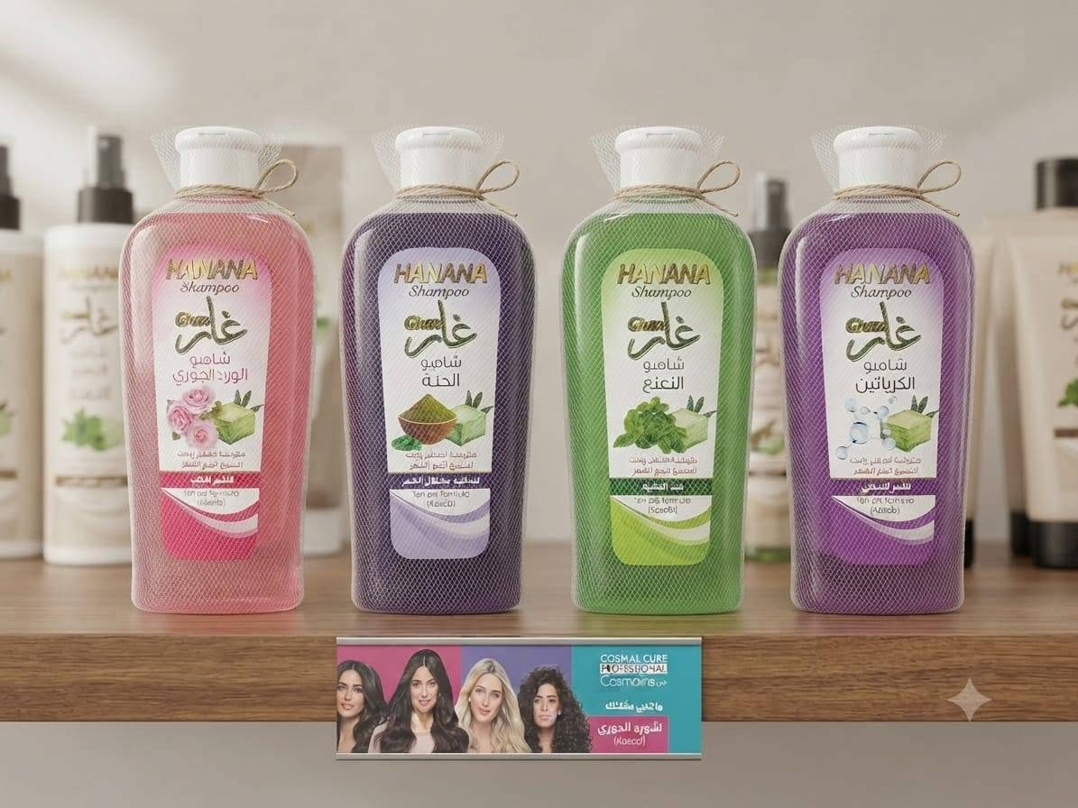 ​✨ عناية طبيعية متكاملة لجمال بشرتك وشعرك! ✨
دللي نفسك وبشرتكِ مع تشكيلة فاخرة من أفضل المنتجات الطبيعية المصنوعة بعناية لتمنحكِ النقاء والانتعاش الذي تستحقينه:
​صابون الغار والصابون التقليدي: غذاء حقيقي للبشرة والجسم، يعيد إليها النعومة والحيوية ويعتني بها بالطرق التقليدية الأصيلة.  
​مجموعة صابون كليوباترا الفاخرة: اختاري ما يناسب ذوقك من عطور العود الملكي الأصيل، الياسمين المنعش، الورد الدمشقي الساحر، وحبة البركة المغذية.  
​صابون زيت النيم والزيوت السبعة: العناية المثالية لتنقية البشرة والحفاظ على صفائها ונضارتها بحماية طبيعية 100%.  
​مسك الطهارة: لانتعاش يدوم طويلاً ونقاء لا يُضاهى.  
​شامبو حنان غار بخلاصاته المتنوعة: (بالورد الجوري، الحنة، النعناع، والكرياتين) لتقوية شعرك، تغذيته، ومنحه لمعاناً وجاذبية لا تقاوم.  
​🌿 منتجات أصلية وآمنة تضمن لكِ أفضل عناية طبيعية يومية.
​للطلب والاستفسار أو معرفة الأسعار، يرجى مراسلتنا ***********.الواتساب https://whatsapp.com/channel/0029Vb8pHY6GpLHTqJdrqf3Bرابط القناة شركة الجوهره
