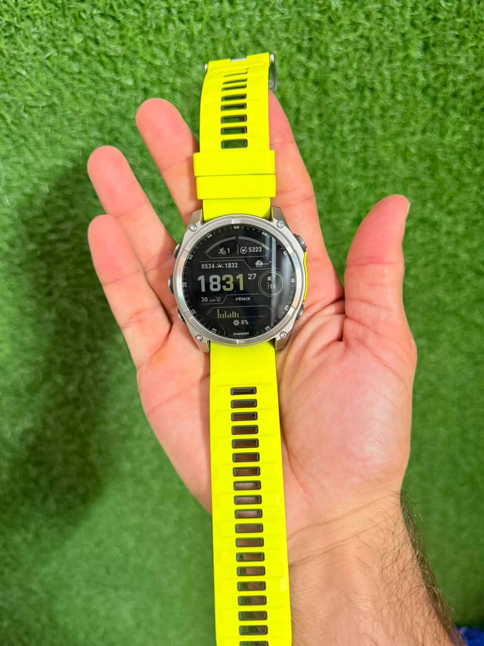 توفر الان ساعة Garmin Fenix 8 saph solar 51 mm Titanium مستخدمه شهر تقريبا بعدها بالضمان وملحقات كاملة وايضا مع هدايه تجي وي الساعه السعر مليون و200 الف دينار 
تعرفون سعر الجديد اكيد 
للحجز واتساب ***********
