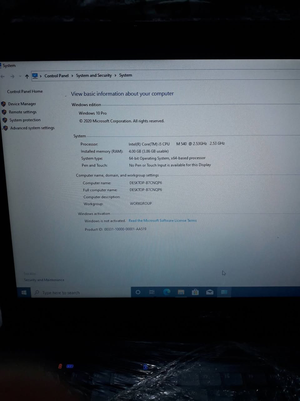 فقط 65 ألف
لاب توب للبيع نظام التشغيل ( WINDOWS 10 PRO 64-BIT ) 2020

حجم الشاشة 15.6

معالج Core i5 M540 2.53GHz 

رام 4GB DDR 3 قابل للزيادة 

هارد 320GB قابل للزيادة 

يأتي مع: 

-ماوس
-حقيبة 
-شاحنه جديدة 

📌ملاحظة: الجهاز يحتاج بطارية جديدة📌

للحجز مراسلة خاص او على الواتساب 
***********

يتوفر خدمة توصيل لكل محافظات العراق
