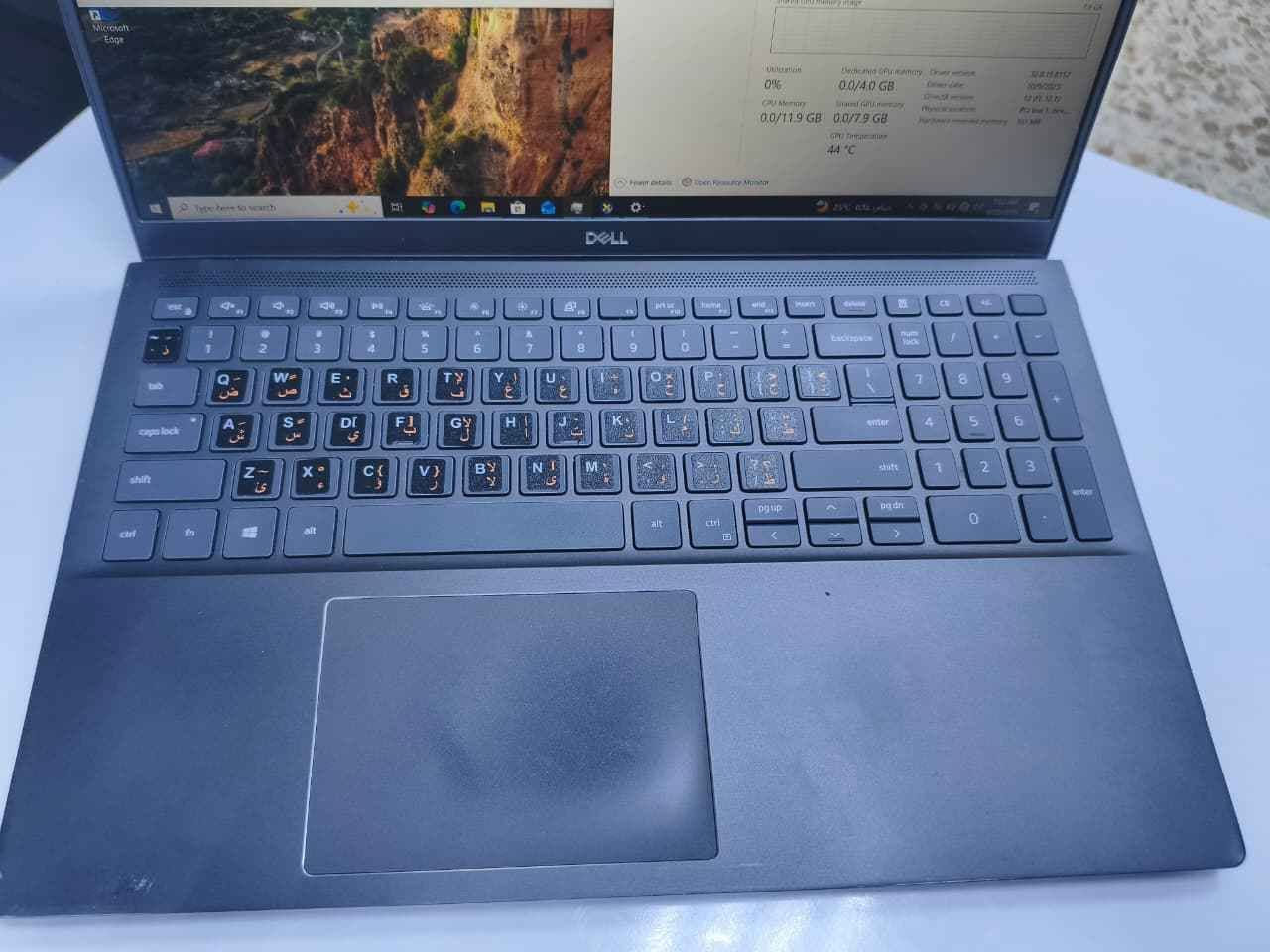 Dell Vostro 7590 — الأداء العالي والتصميم الاحترافي
لابتوب مميز يجمع بين قوة المعالجة والتصميم الأنيق، مثالي للأعمال الهندسية، البرمجة، والمهام اليومية الثقيلة.
المواصفات الفنية:
المعالج: Intel Core i7-9750H (سداسي النواة، أداء قوي جداً للمهام الشاقة)
الذاكرة العشوائية (RAM): 16GB DDR4 (لسلاسة فائقة في التنقل بين البرامج)
التخزين: 512GB SSD (سرعة عالية في التشغيل ونقل البيانات)
كارت الشاشة الأول: Intel UHD Graphics 630
كارت الشاشة الثاني: NVIDIA GeForce GTX 1050 بسعة 3GB (مناسب لبرامج التصميم، المونتاج، والألعاب)
الشاشة: 15.6 بوصة بدقة FHD لعرض واضح وتفاصيل حادة
الملحقات المجانية:
الشاحن الأصلي + كيبل الشحن
حقيبة لابتوب ممتازة
ماوس (Mouse)
ماوس باد (Mouse Pad)
الحالة: ممتازة وجاهز للاستخدام الفوري.
السعر 570الف دينار 
للحجز اتصل على الرقم *********** بغداد, العراق

نص مكتوب في الصور:
- DirectX Diagnostic Tool
- System Display 1 Display 2 Sound Input
- This tool reports detailed information about the DirectX components and drivers installed on your system.
- If you know what area is causing the problem, click the appropriate tab above. Otherwise, you can use the "Next Page" button below to visit each page in sequence.
- System Information
- Current Date/Time: Tuesday, September 22, 2020, 7:45:35 AM
- Computer Name: DESKTOP-LUM091G
- Operating System: Windows 10 Pro 64-bit (10.0, Build 19045)
- Language: English (Regional Setting: English)
- System Manufacturer: Dell Inc.
- System Model: Vostro 7500
- BIOS: 1.24.0
- Processor: Intel(R) Core(TM) i5-10300H CPU @ 2.50GHz (8 CPUs), ~2.5GHz
- Memory: 16384MB RAM
- Page File: 3570MB used, 15519MB available
- DirectX Version: DirectX 12
- Check for WHQL digital signatures
- DiagDir: 10.00.19041.5794 64-bit Unicode Copyright (C) Microsoft. All rights reserved.
- Help
- Next Page
- Save All Information
- Exit
- Microsoft
- Edge
- Task Manager
- File Options View
- Processes Performance App history Startup Users Details Services
- CPU
- 1% 1.65 GHz
- Memory
- 3.4/15.8 GB (22%)
- Disk 0 (C:)
- SSD
- 0%
- GPU 0
- Intel(R) UHD Graphics
- GPU 1
- NVIDIA GeForce GTX...
- 0% (44 °C)
- GPU activity
- GPU
- 3D
- Video Encode
- Dedicated GPU memory usage
- Shared GPU memory usage
- Utilization
- CPU Memory
- 0.0/11.9 GB
- NVIDIA GeForce GTX 1650 Ti
- 0% - Copy
- 0% - Video Decode
- Dedicated GPU memory
- 0.0/4.0 GB
- Shared GPU memory
- 0.0/7.9 GB
- GPU Temperature
- 44 °C
- Driver version:
- Driver date:
- DirectX version:
- Physical location:
- Hardware reserved memory:
- Fewer details
- Open Resource Monitor
- 32.0.15.0157
- 10/1/2025
- 12.0 (FL 12.1)
- PCI bus 1, device 0, function 0
- 161 MB
- Type here to search
- 25 °C 7:46 AM
- 9/22/2020