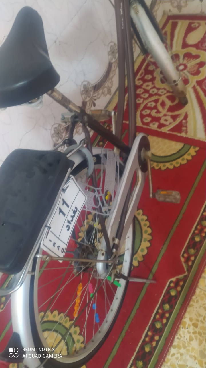 سلام عليكم
بايسكل للبيع 🚲

لون جوزي 🟤 طوخ

حجم 26 

نضافه 🛀 ٧٥ ٪

مكفول من الچاملغ للجاملغ 😁

السعر 💲 ١٠٠:٠٠٠ مع الغراض 

السعر 💲 ٨٥:٠٠٠ بدون غراض

عنوان 🏤 

الكوفه علوه الفحل قرب مخازن الموز

***********
واتساب فقط
