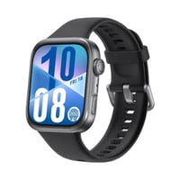 للبيع   ساعة هواوي Watch fit 4 لون رمادي داكن وسير اسود مستخدمة شهر نض...