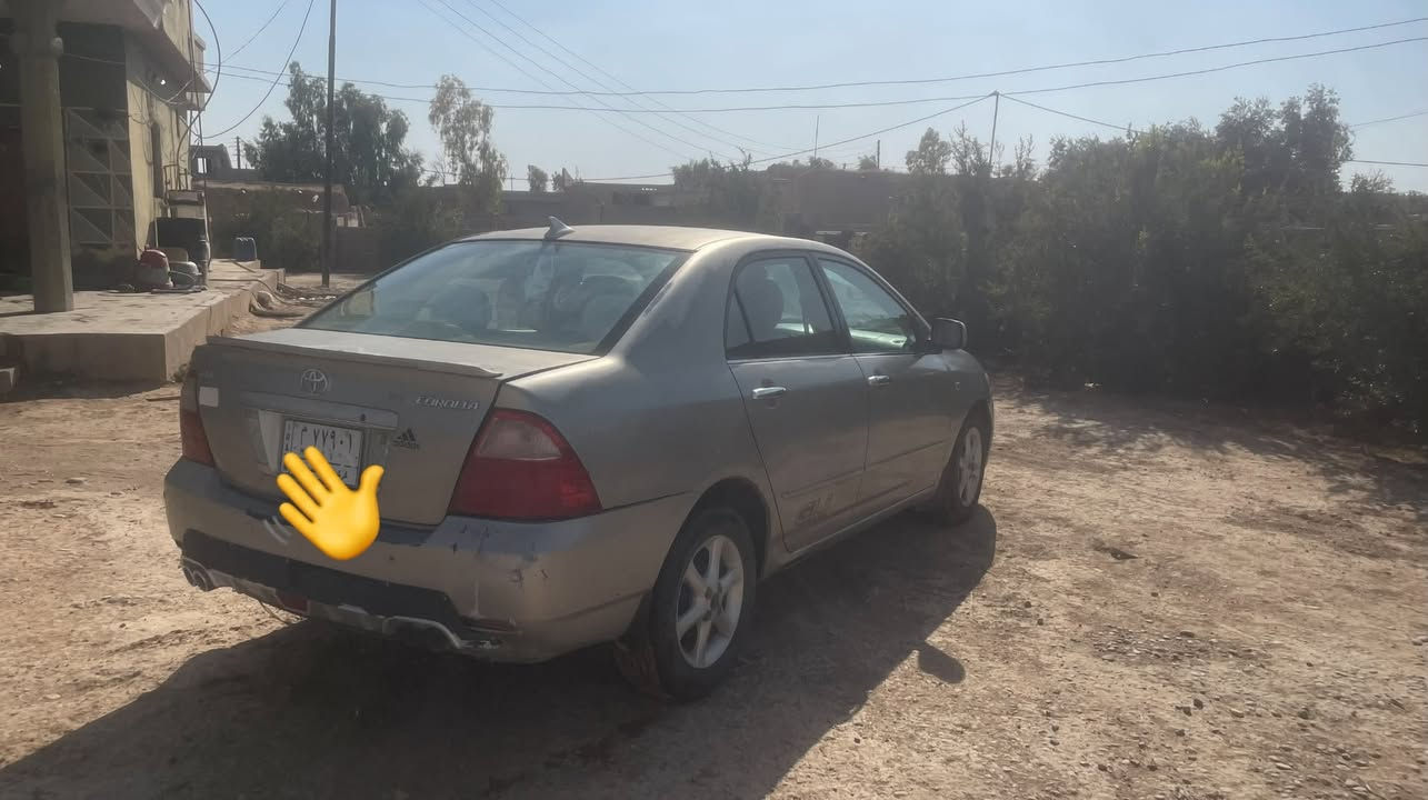 السلام عليكم للبيع او مراوس كورلا بيكاتشو 2007بسنتافي او سورنتو سبعه راكب وانطي فرق هم يرهم السياره مكفوله كفاله عامه من ناحية الضربه والصبغ بس بيها جراد كما موضح بل صوره گير محرك مكفولات السياره بأسمي شرط التحويل رقم كركوك مكان السياره كركوك قضاء الحويجه السعر 90 وبيها مجال للتواصل***********
