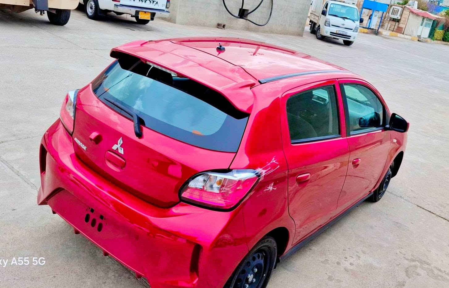 MITSUBISHI MIRAGE 2024 ES/LE
اللون احمر مميز
ماشيه 20 الف فقط
الضرر فقط جاملغ خلفي والهلال الخلفي
باب تبديل اصلي نفس اللون
مكان اربيل 
رقم كاتي دهوك 
السيارة شاشة كبيرة
تحكم استيرن 
كامره دواره
بجم كبس 
السيارة جديدة كلش
قفل مركزي
جام كهربائي  
السيارة مكفولة من الغرق
ومكفولة من الشاصي 
كير ومحرك شرط
شرط الترقيم
انسى البازين كل اسبوعين 
تفول مره وحدة  
السعر 105 ومجال للشراي الجاد
للاستفسار خاص او الاتصال 
بالرقم *********** بيه واتساب
