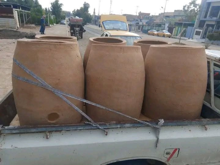 السلام عليكم ورحمة وبركاتة يوجد تنانير طين شرط كواز السعر 25العنوان ناحه النمرود قريه النايفه التصال عل رقم ***********///***********
