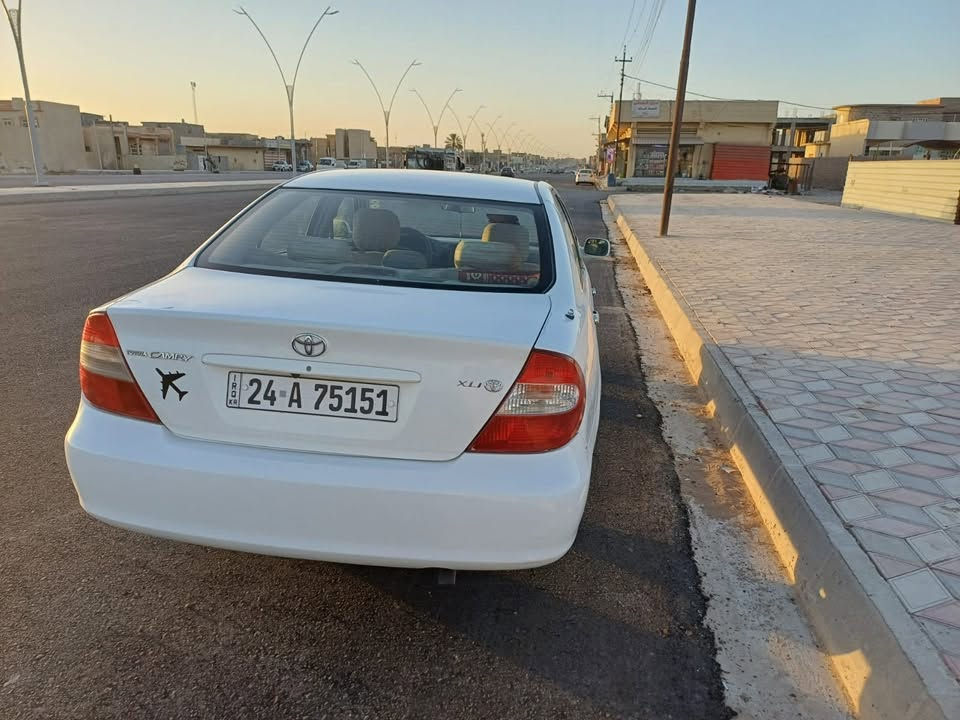 للبيع فقط كامري موديل 2004 خليجي  
رقم دهوك بسمي سنويه لل2030  سياره جاهزه 
ضررها فقط الجاملغ الخلفي بدون دواخل السعر 90 وبيها مجال للشراي  مكاني تكريت رقمي ***********
