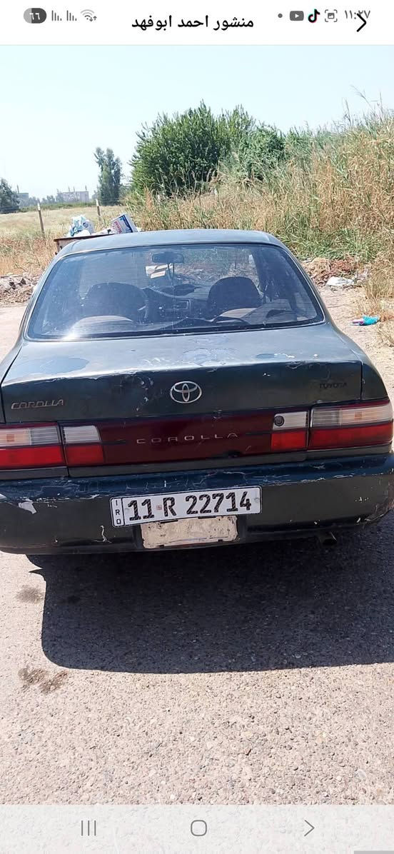 كورلا موديل ٩٢محرك وكير تمام تبريد شغال سنويه جديد ٣٠ حداديه جديد  السعر ٤٢ وبيه مجال مكان صلاح الدين بلد الضلوعيه الاستفسار ***********

