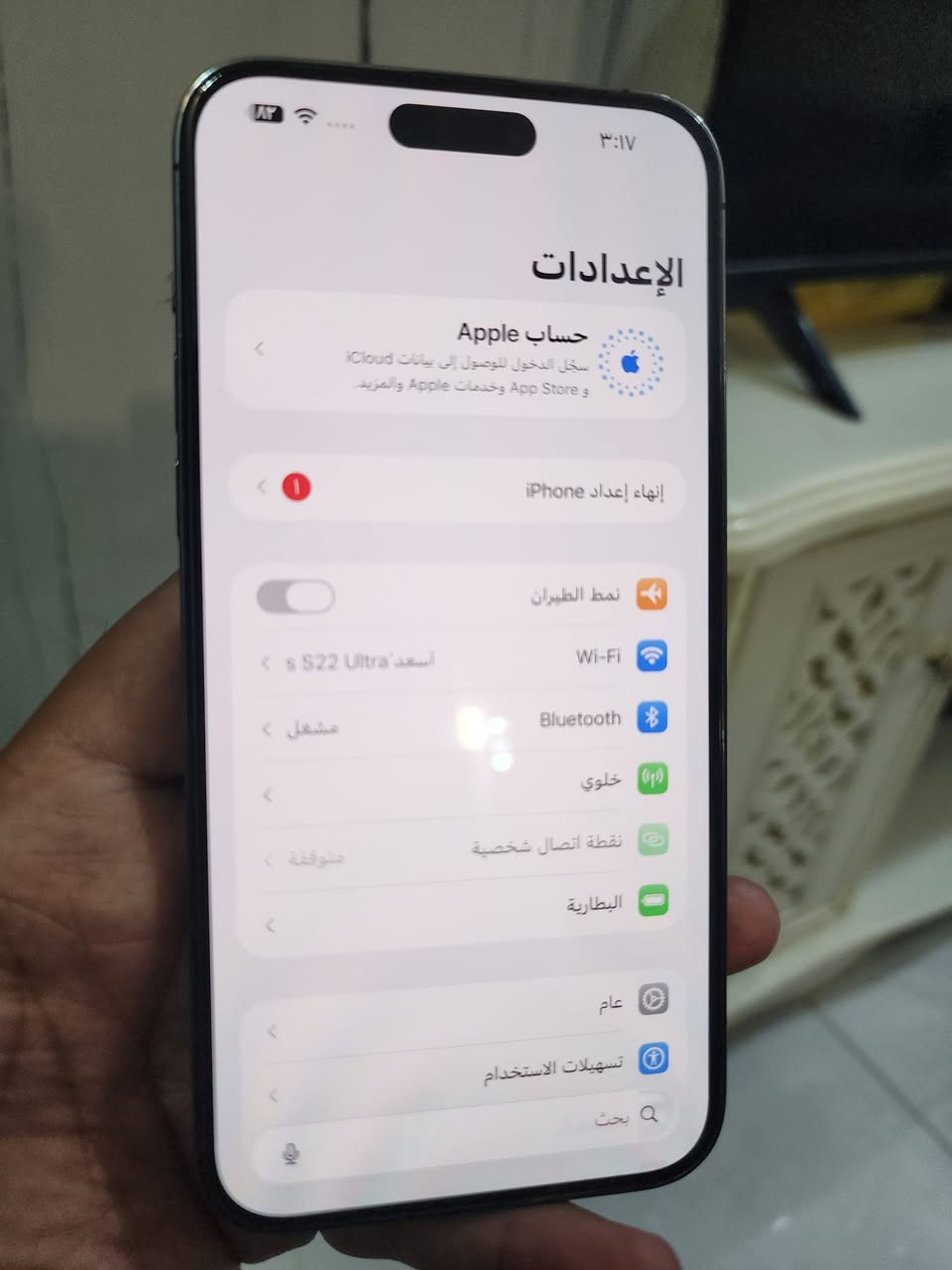 أيفون 14 برو ماكس شرق اوسط فقط ضهر مبدل أصلي والباقي كله مكفول وشغال شرط الفحص بطاريه 79 باقي تفاصيل بصور  #السعر 750 مع المجال الرقم ***********
