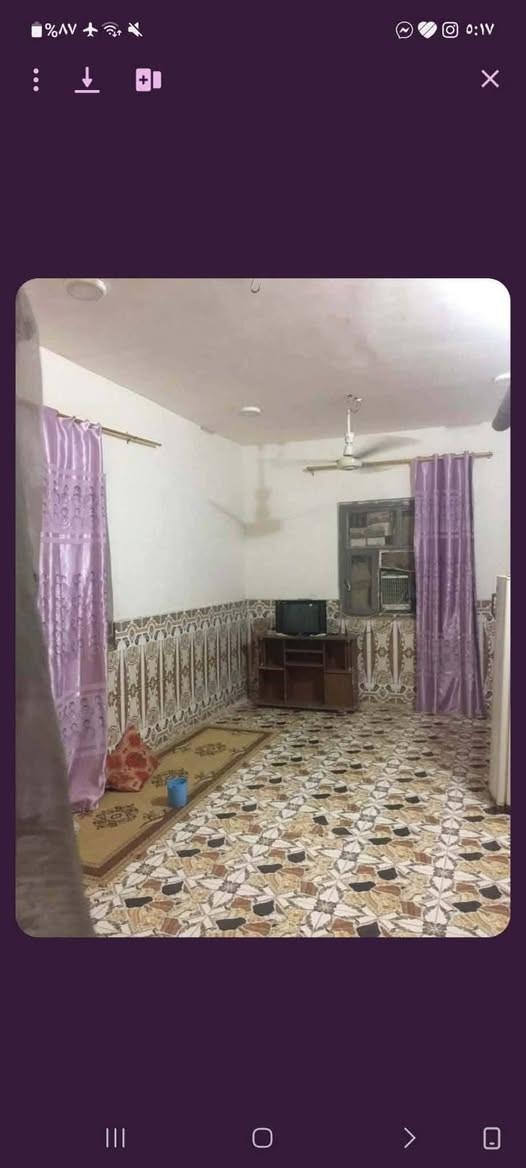 سلام عليكم بيت زراعي سند 25المساحه 265يحتوي على غرفتين وصاله وبراني ومطبخ  وطارمة جبيرة وحديقة، البيت قريب ع شارع 4 بيوت عن الشارع 
العنوان: ديوانية، قضاء الدغارة، نزلت زبيد التفاصيل اكثر الاتصال ع هذه الارقام
***********
***********
