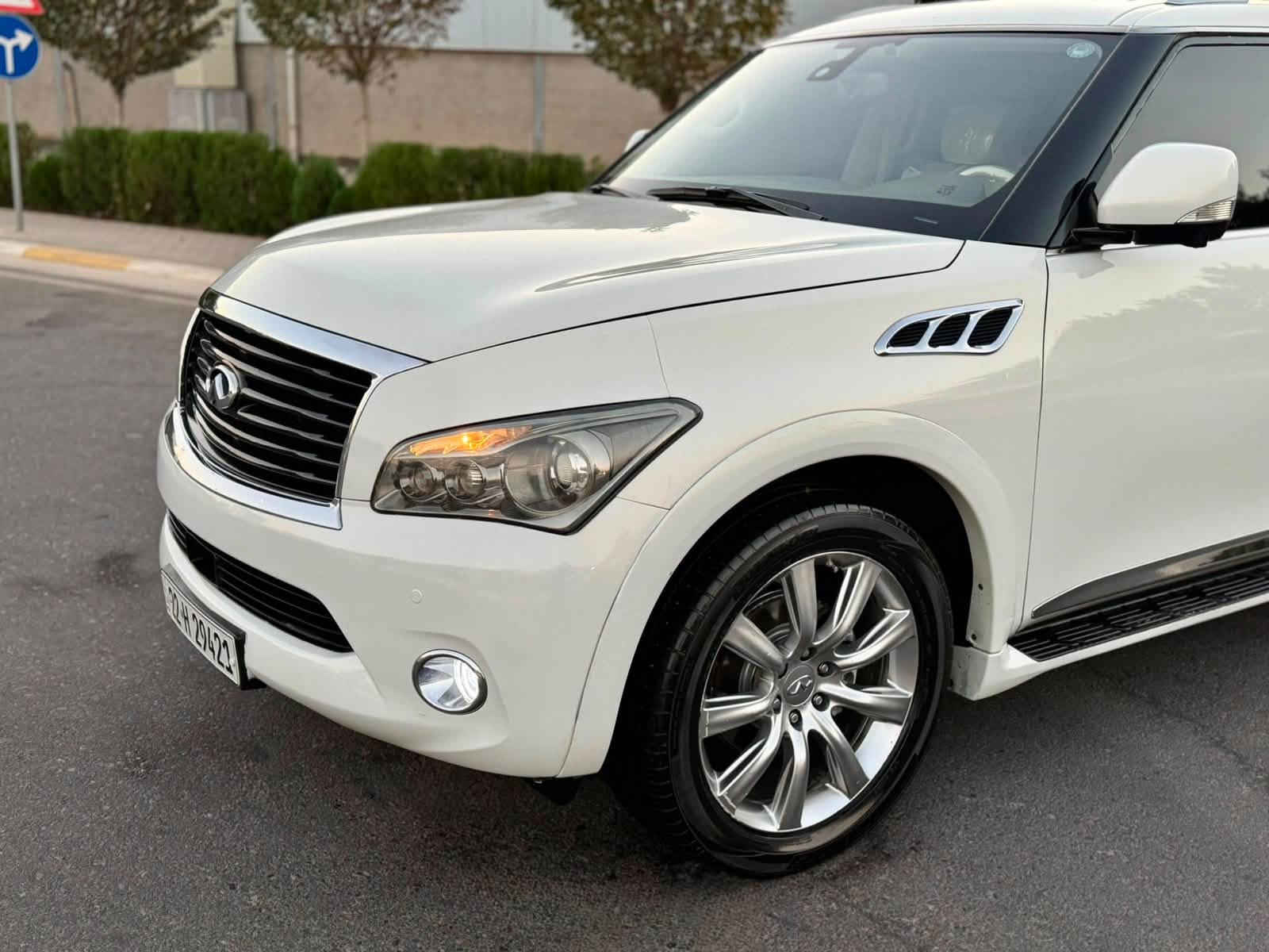 ‏ INFINITI QX56 2013
أنفنيتي QX56 موديل 2013 فول فول مواصفات ١/١
مواصفات خليجي وكالة شريكة سردار
سيارة جديد مثل شريكة 📦📦🧿🧿
 -----------------------------------------
مكان🌆: سليماني                   
 سعر💵: ارخص سعر  163$
تليفون 📲: ***********
                  *********** واتساب
  -----------------------------------------
▫️محريك V8 5.6L تمانية سلندر
🔹گير و محرك بشرط ✅
🔹بدون صوت و صرف و خلل كل بشرط فحص📦✅
🔹ماشيه 142 الف كيلو متر حقيقي
 
▫️سيارة جديد حديد بدون بارد و بدون رصعات
🔹بيها ( واحد جملغ خلفي صبوغ ) بدون داخل  اثر شخت شرط❌
🔹بدون أيرباگ كل بيلادي سليم ١٠٠/١٠٠
🔹سيارة حيل حيلوة جديد جديد ماشاالله
سيارة على وضع شريكة لوك 📦📦
 
▫️مواصفات
{{ بصمة - سلايت - داخل بيجي - فورويل - رادار امامي و خلفي - رادار جانبي - خمس كاميرا - ٣ شاشة - تشغيل عن بعد - صندوق شفت - ثلاجة - كشنات جلد - كشنات تتفيئة و تبريد -   - كشن و ستيرن خزن - كشنات امامي و خلفي كهربا - تيريد مركزي - حصاص امامي و خلفي - سماعة BOSE - مراي شفت - داخل فورميكا - ڤوليوم - تحديد سورعة - زينؤن - بعد }}
 
▫️اربع تاير و ويل حجم 22 بيلادي جديد
🔹سيارة جديد ماشالله بدون نواقص
🔹سيارة شرط بدون اى نواقص گير و محرك و حدادي و كاهرباى كولة بشرط
🔹سنوية و رقم جديد سنوي بأسمي تحويل غرامة بشرط
