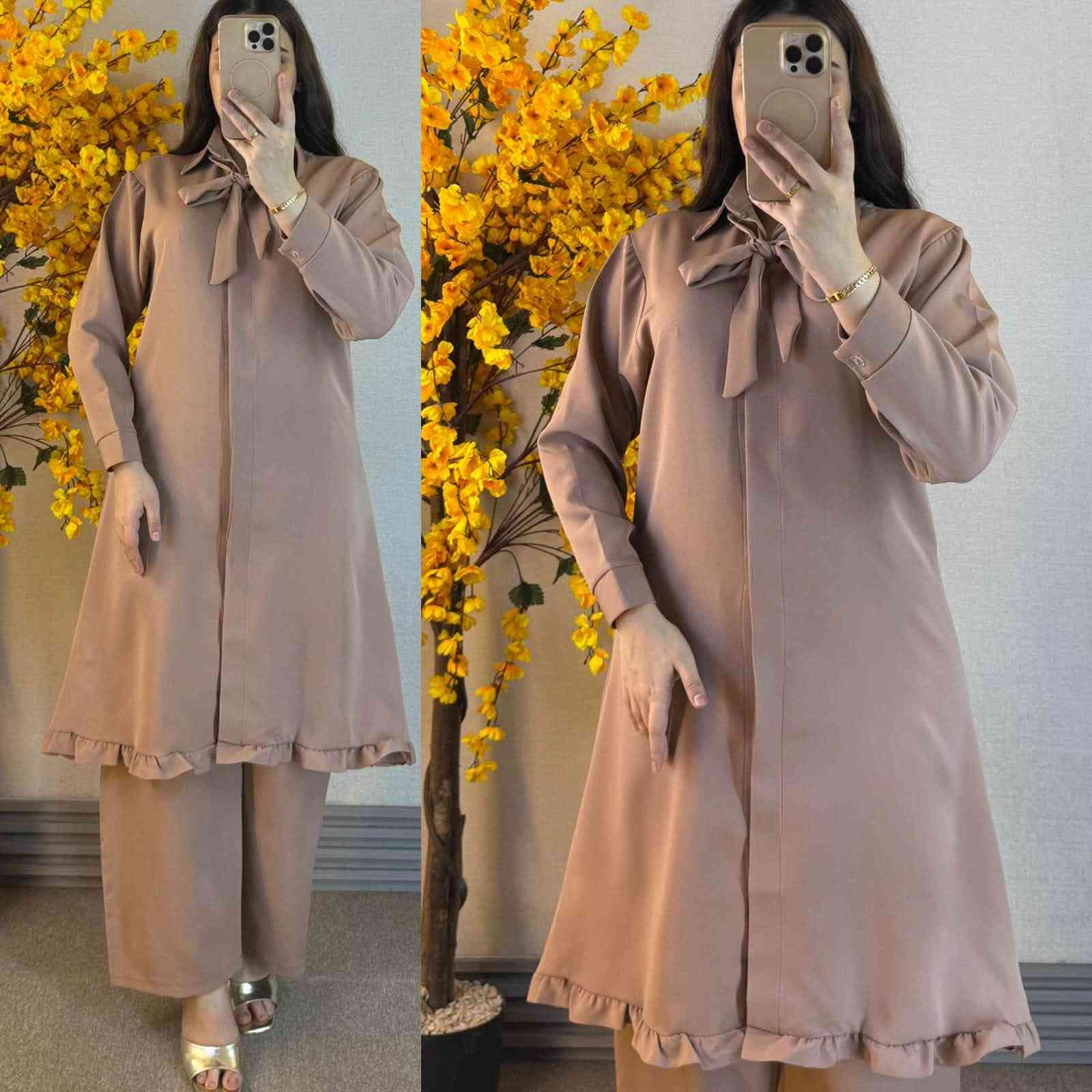 ✨ أناقتچ تبدأ من اختيارچ ✨

سوت نسائي راقي مكوّن من قطعتين 💕
تصميم أنيق، مرتب ومناسب للطلعات والمناسبات 🌷

🎨 متوفر بـ 8 ألوان مميزة حتى تختارين اللون اللي يناسبچ
👗 خامة مرتبة وتفصيل أنيق
📦 متوفر للطلب
🚚 توصيل متوفر
كل هذا الجمال 20 الف بس 

اختاري لونچ المفضل وخلي أناقتچ تحچي عنچ 🤍

📩 للطلب والاستفسار راسلونا على الخاص 
***********
