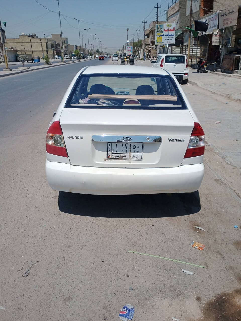سلام عليكم من رخصت مدير الكروب هونداي فيرنا موديل ١٢خصوصي سياره جاهزه خير من الله تبريد ثلج دوشمه جديد مكان بغداد تقاطع درويش المعالف عارضهه58/************
