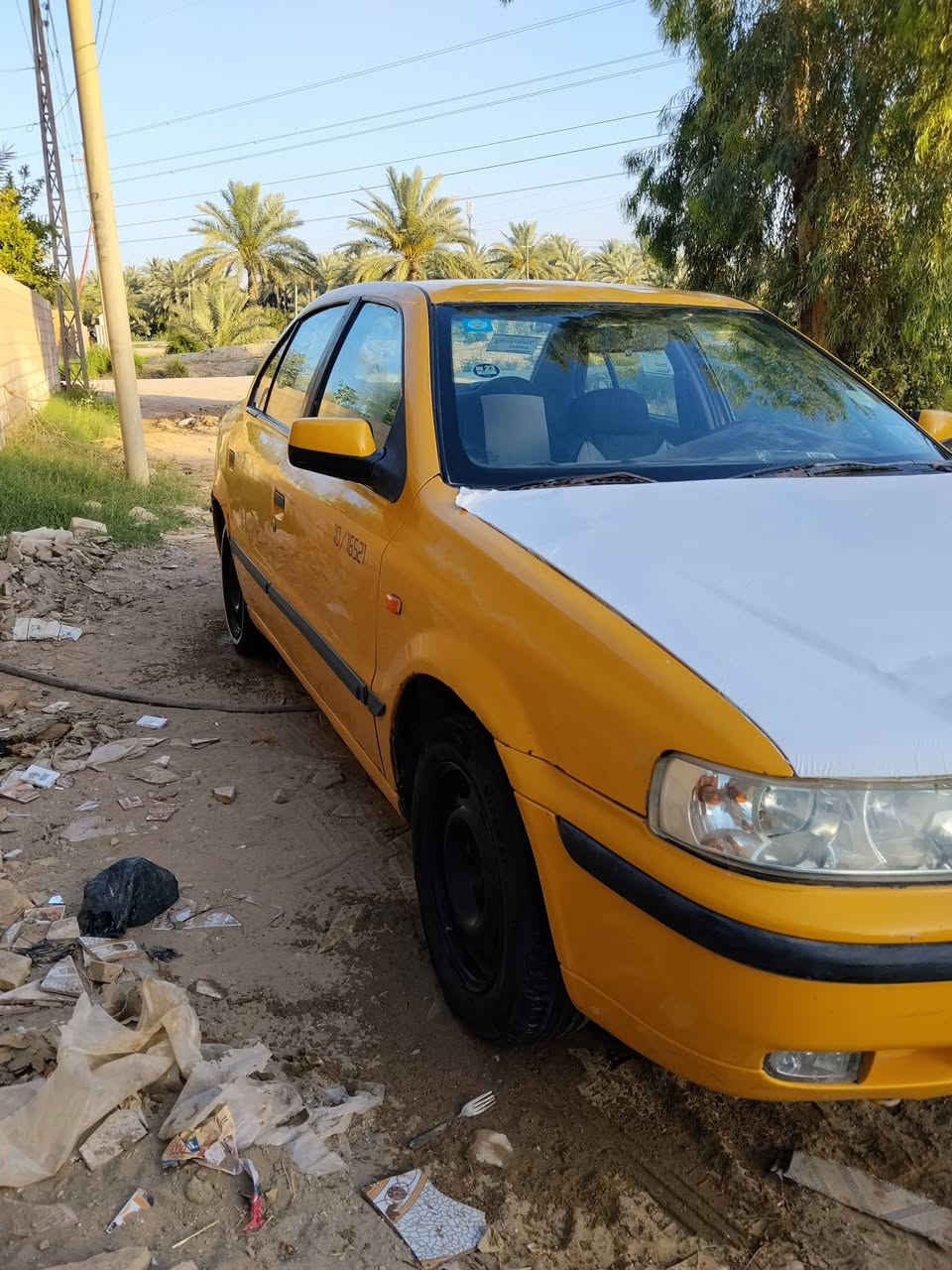 السلام عليكم سياره سمند موديل 10 رقم ديوانيه انكليزي بسمي مصفره هيئه وغرامات تحويل مباشر  محرك كفاله بيه باب وجاملغ مبدلات بدون ضرر داخلي سياره مكفوله من العيب الشرعي
السعر 25 
مكاني قضاء النصر 
الرقم ***********
