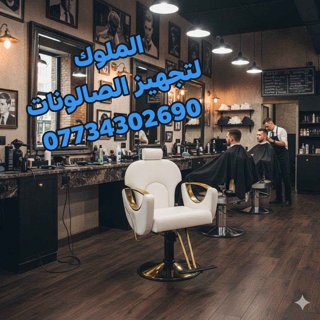 الملوك • تجهيز صالونات • كرسي حلاقة