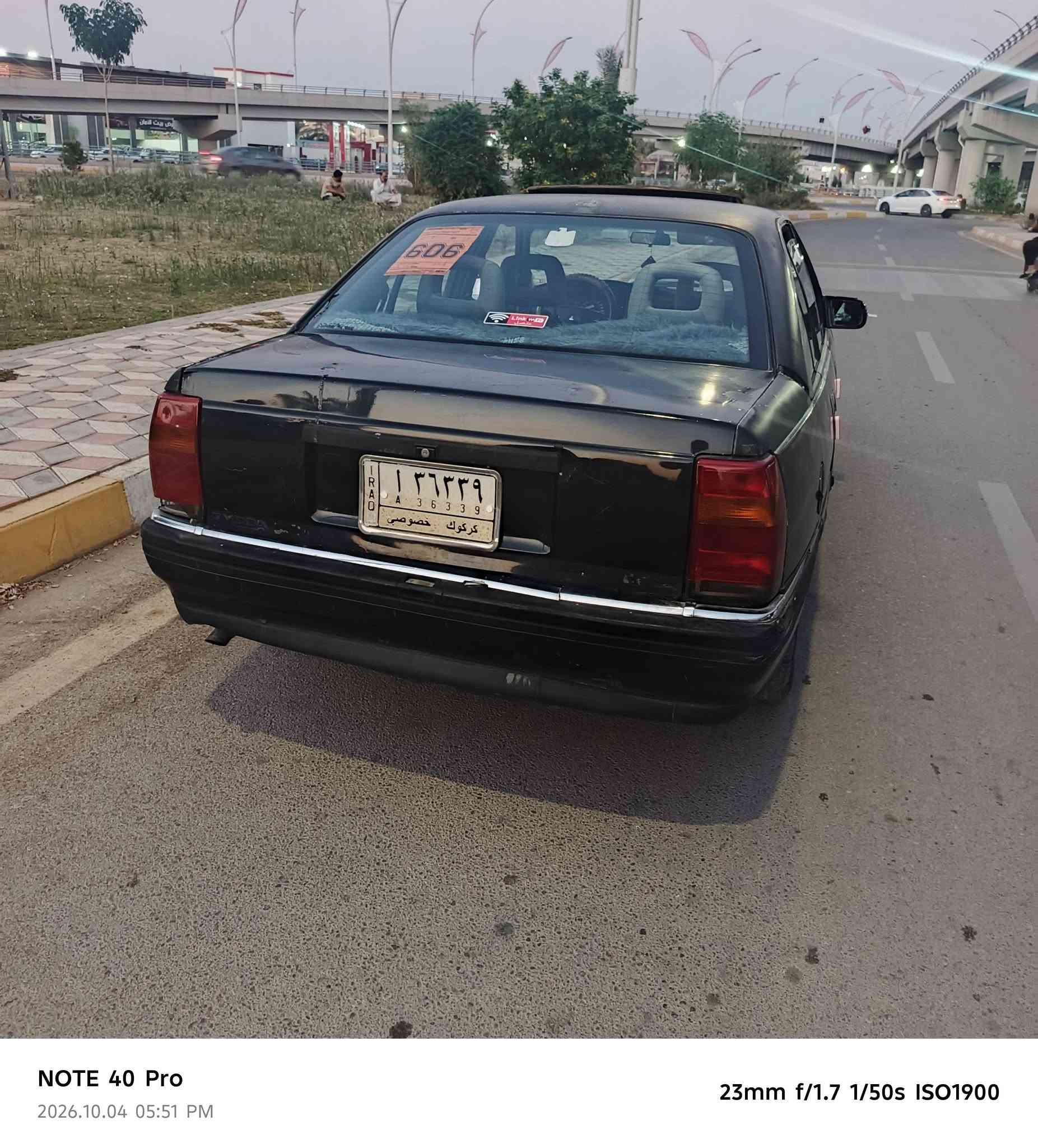 السلام عليكم سياره للبيع اوميجا موديل 93 حجم 20 فول اوتوماتيك جير محرك كل عيب ما بيه مشروع وطني دفتر بنزين موجود سنويه ساقط بال 25 سياره وين ما يعجبك اطلع ترايها حيل حلو السعر 26 وبيها مجال العنوان كركوك رجاء اقساط وبالمده ما نبيع شرط التحويل غرامات صفر والشراي يتصل على رقم الموبايل***********  سياره على بلاد لا ضربه ولا قلبه وبدون معجون

نص مكتوب في الصور:
- NOTE 40 Pro
- 2026.10.04 05:51 PM
- 23mm f/1.7 1/50s ISO1147
- NOTE 40 Pro 2026.10.04 05:51 PM 23mm f/1.7 1/50s ISO544
- 2026.10.04 05:52 PM
- 23mm f/1.7 1/33s ISO5181
- 23mm f/1.7 1/50s ISO2371