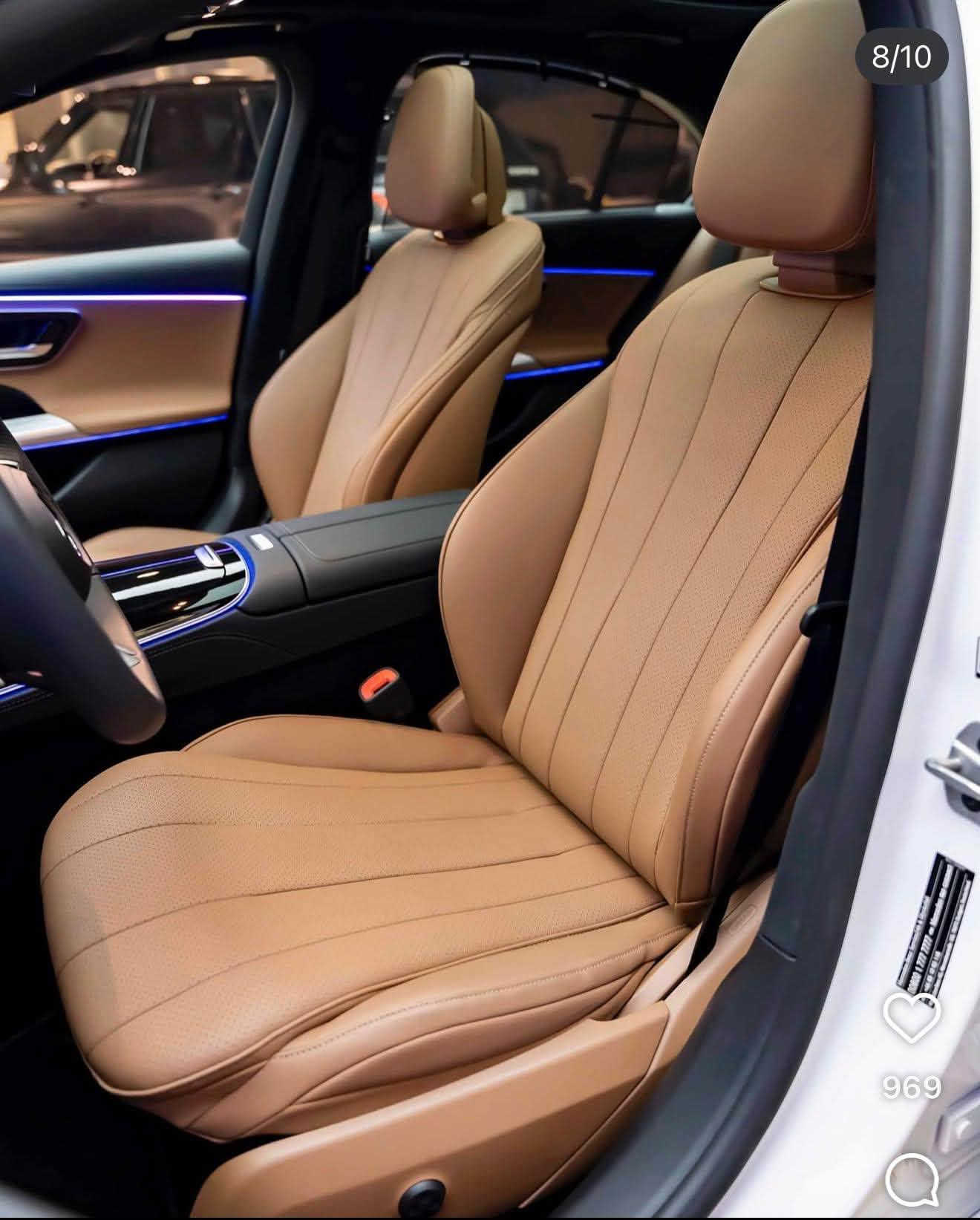 🚘 مرسيدس بنز E 200 – موديل 2024
✨ المواصفات:
• وارد من ألمانيا 🇩🇪
• صناعة ألمانية
• ماشية 9,000 كم فقط
• السيارة رقم ومسجلة
• حالة ممتازة جداً

📞 للتواصل والاستفسار:
***********

نص مكتوب في الصور:
- 2/10 969
- 9/10 969
- 1/10
- Mercedes-Benz
- E200 2024
- 969
- 3/10
- 5/10 969
- 6/10 969
- 8/10 969