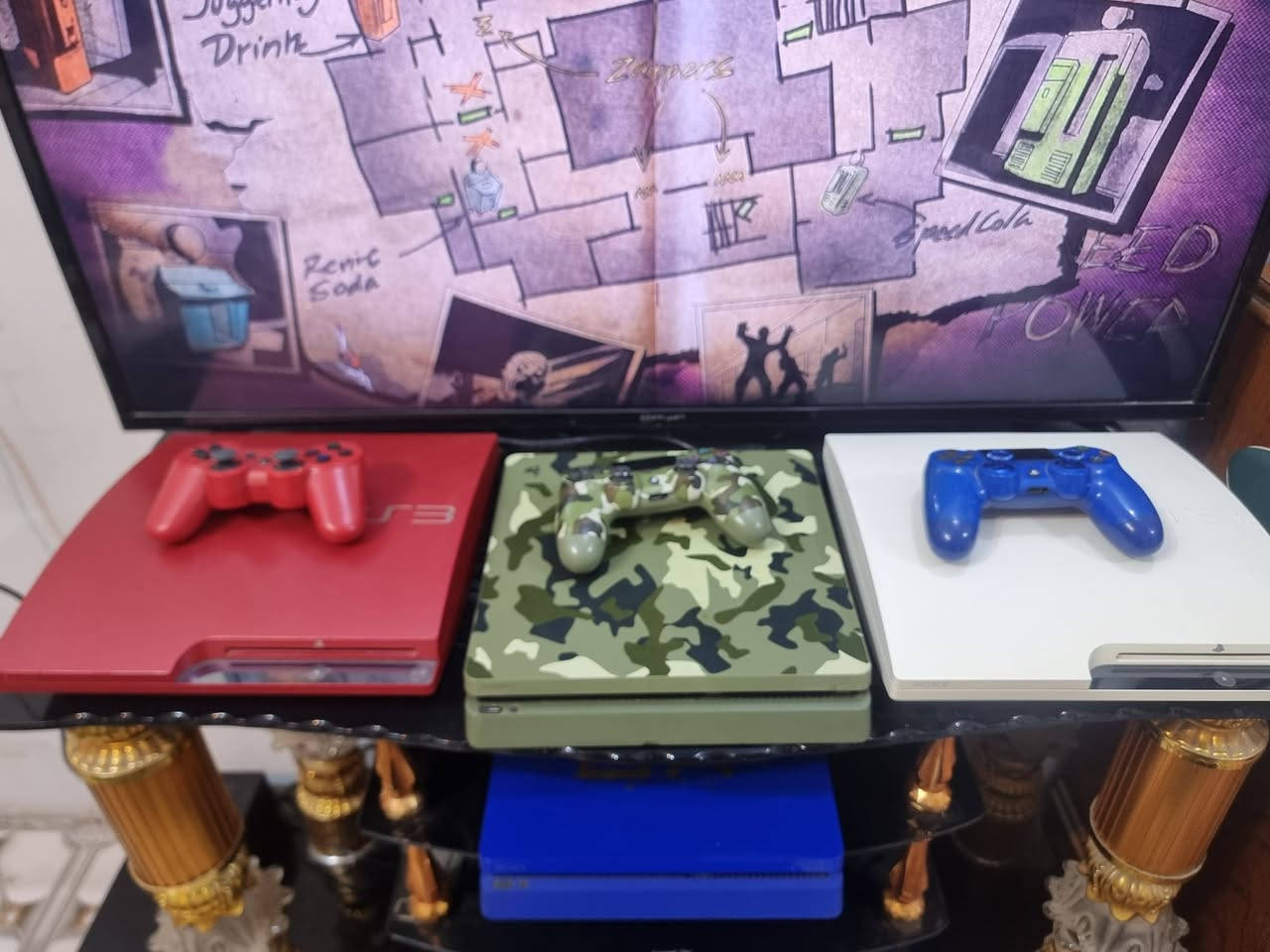 السلام عليكم 
بلي 4 سلم مهكر ps4 نظام 9 
باندل نسخه Call of duty ذاكره 1 واحد تيرا 
الجهاز نضيف جدا لوك ستيكر جويستكات اصليه
كامل ملحقات الاصليه مع UBS جديد ويحتوي ع  27 لعبه
كول اوف ديوتي بلاك اوبس 1 و 2  وباقي الألعاب 
عنوان بغداد الشعب للاتصال او واتساب ***********

نص مكتوب في الصور:
- User1 Far Cry® 6 Arabic (Mustafaa lee)